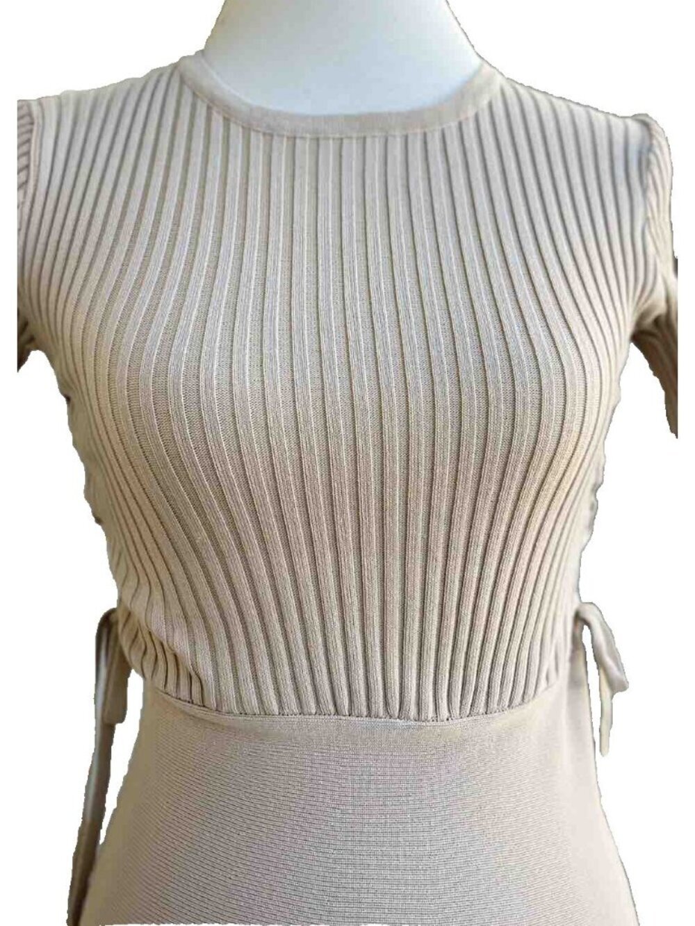 Haute Rogue Womens Side Lace-Up Fit & Flare Dress Size L - Picture 10 of 15